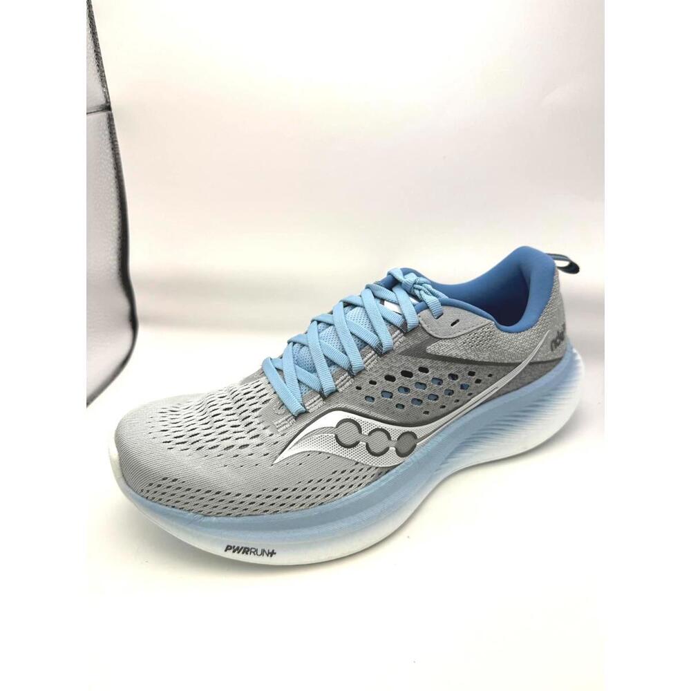 Saucony Women’s Light Gray & Blue Running Shoe